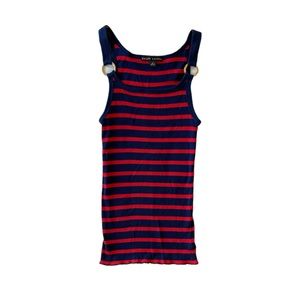 Ralph Lauren blue and red stripe tank top